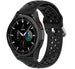 Samsung Galaxy Watch 4 Classic 46mm Silikonarmband mit Löchern (Schwarz)