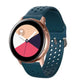Samsung Galaxy Watch 42mm Silikonarmband mit Löchern (Felsengrün)