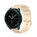 Samsung Galaxy Watch 42mm Luxus-Silikonarmband (Beige)