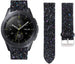 Samsung Galaxy Watch 42mm Leather Glitter Strap (Black)
