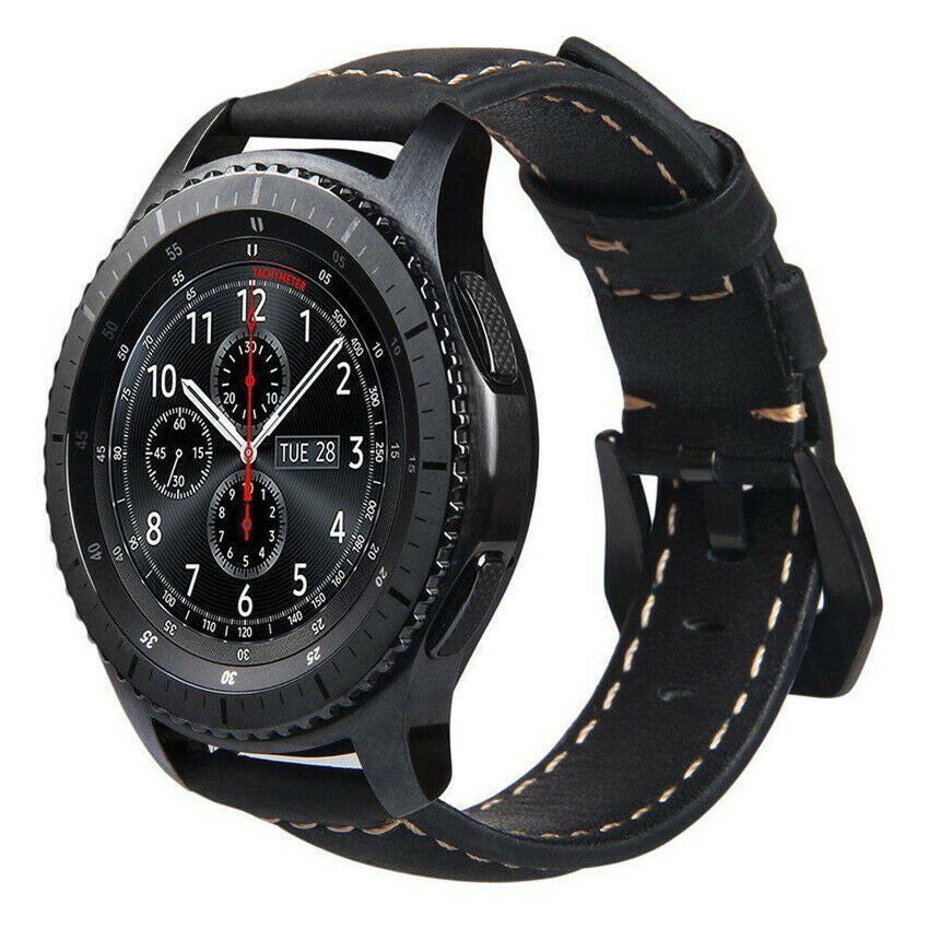 lederarmband samsung gear s3 Samsung Gear S3 Classic / deontier Lederarmband (Schwarz)