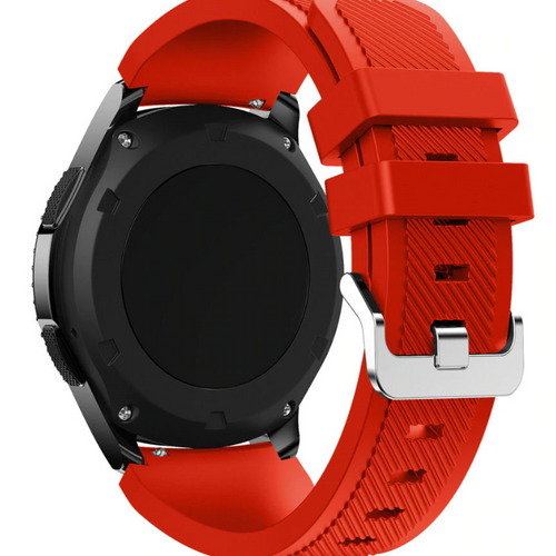 Motorola Moto Watch - 47mm Twill Silicone Strap (Red)