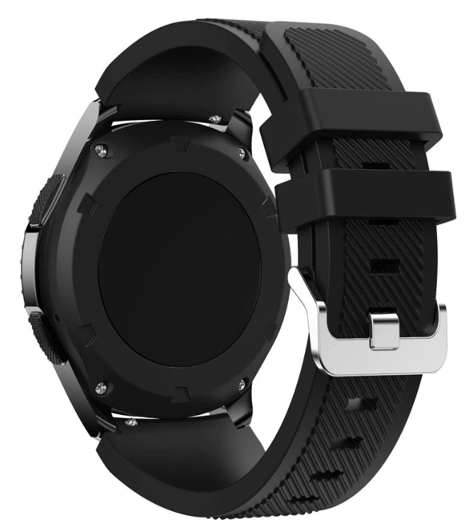 Fossil Gen 4 Explorist (HR) Silikonarmband (Schwarz)
