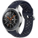 Samsung Galaxy Watch 46mm Silikonarmband mit Löchern (Dunkelblau)