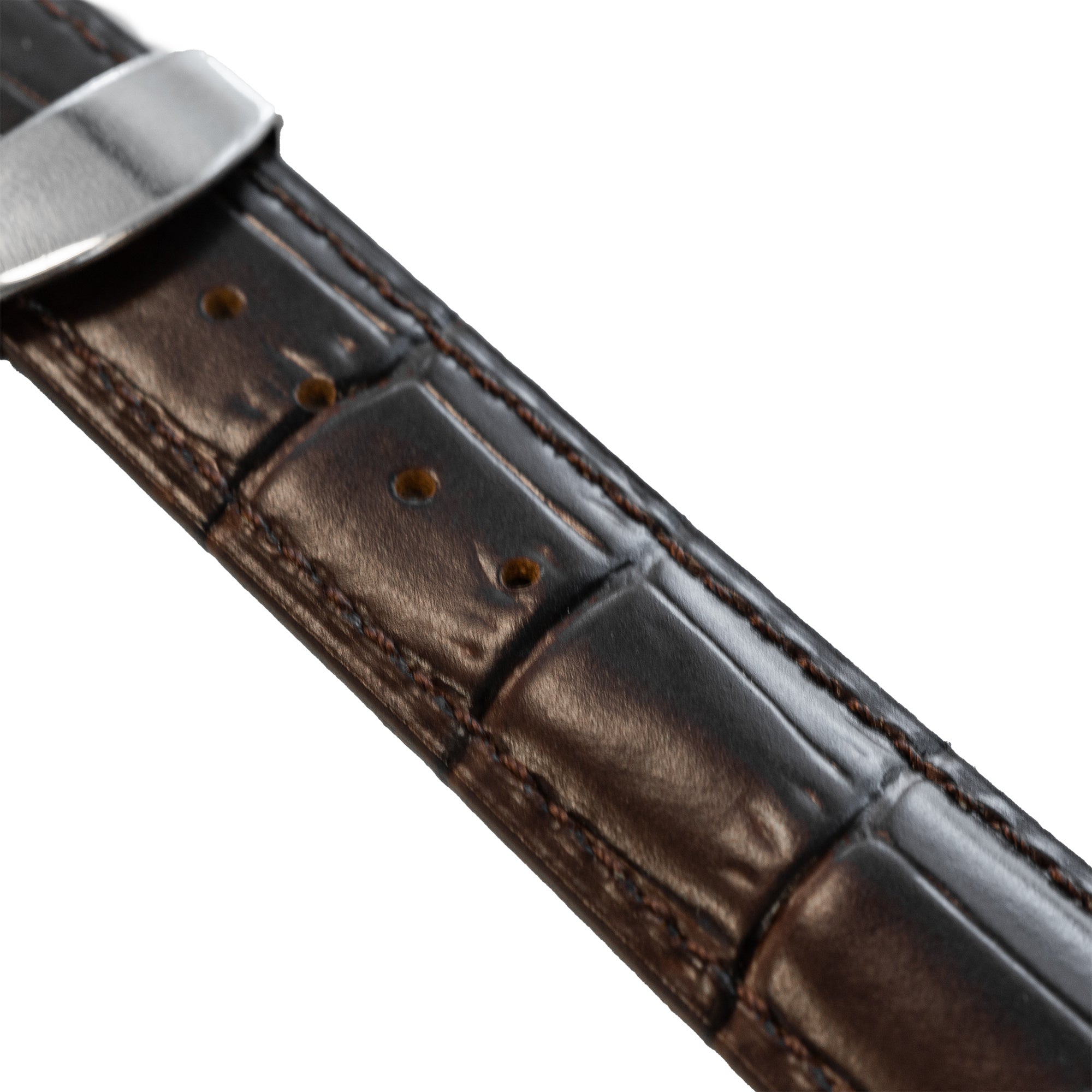 Amazfit Bip 3 (Pro) Luxury Leather Strap (Dark Brown)