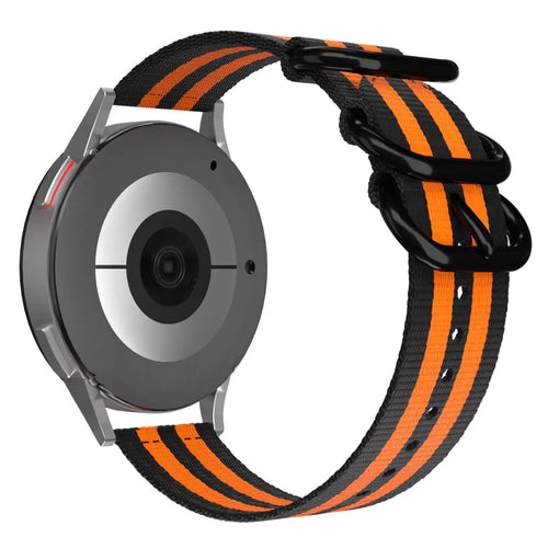 ICE Smart TKS Rectangular 1.41 Nylon Buckle Strap (Black/Orange)