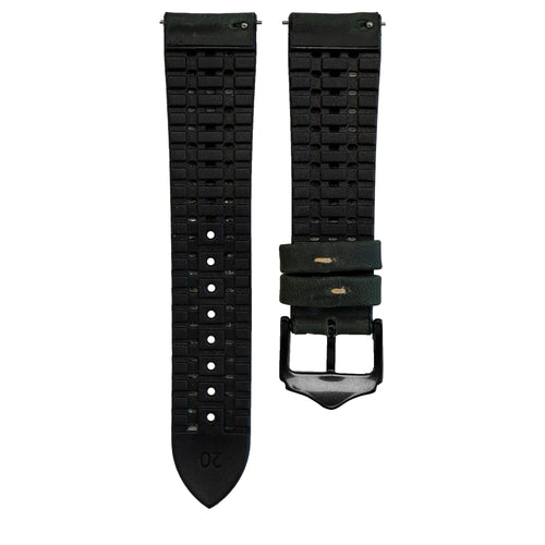 Huawei Watch GT 3 Pro 46mm Silikon-/Lederarmband (Grün)