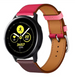 Samsung Galaxy Watch Active / Active 2 Lederarmband (Leuchtend Pink / Rot/Braun)
