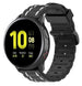 Samsung Galaxy Watch Active Schnalle Sport Amrband (Schwarz/Weiß)