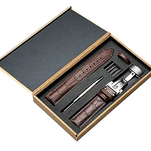 Amazfit Active Luxury Leather Strap (Dark Brown)