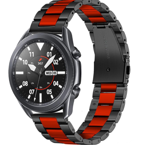 samsung-galaxy-watch3-45mm-stahlband-schwarz-rot