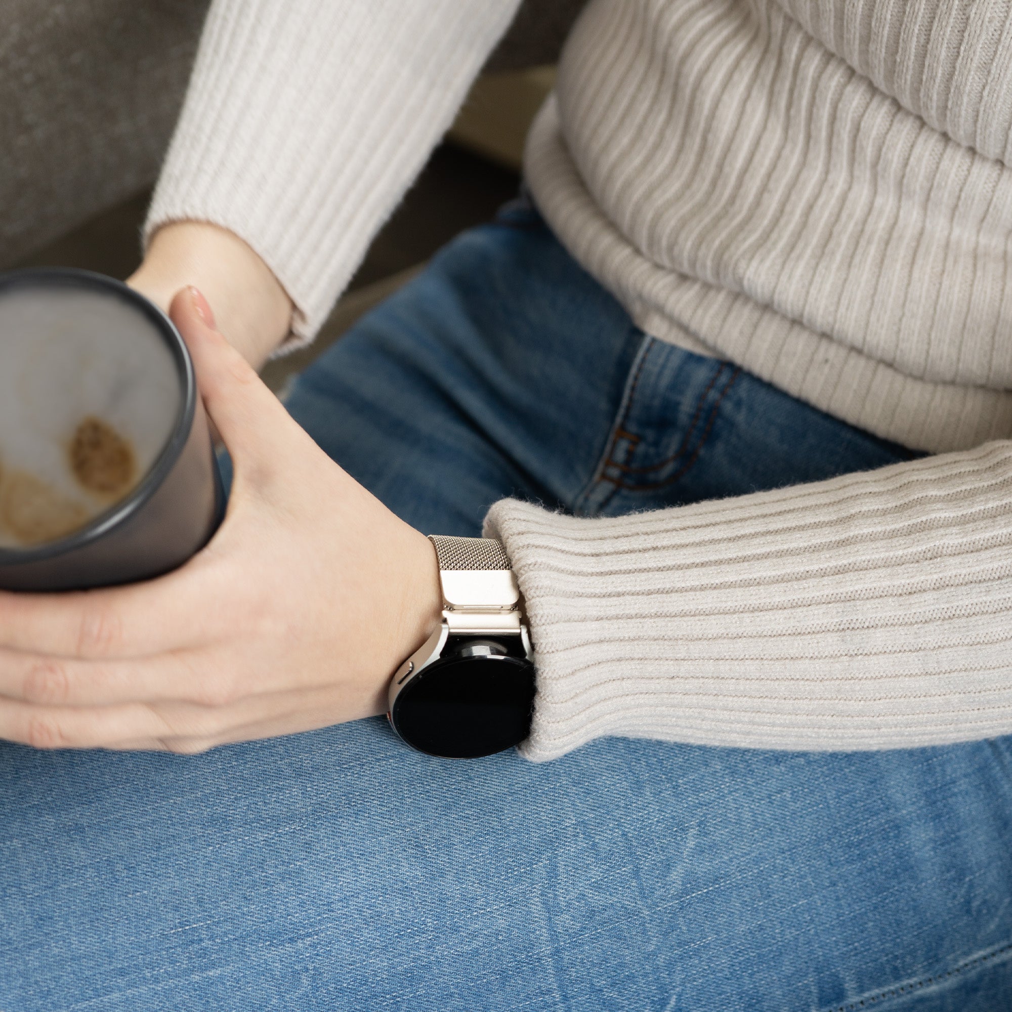 Samsung Galaxy Watch 4 40mm Milanese-Armband (Polarstern)