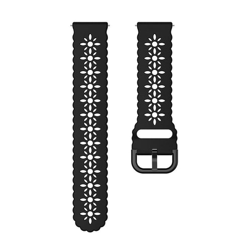 Coros Apex 42mm Gemustertes Silikonarmband (Schwarz)