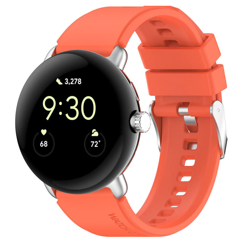 Google Pixel Watch 4 - 41mm Silikonarmband (Orange)