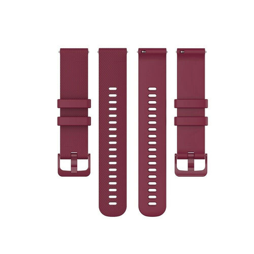 Amazfit Bip 6 luxus Silikonarmband (Weinrot)