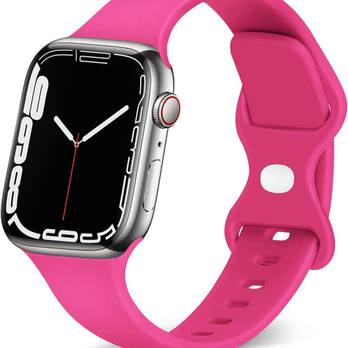 Apple Watch Klassisches Silikonarmband (Rosa)
