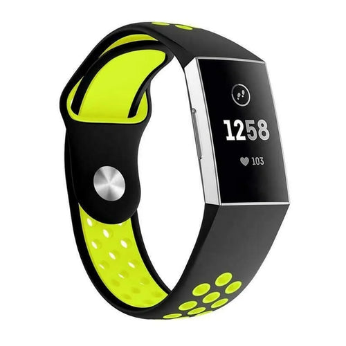 silikon-armband-gelb-schwarz-fitbit-charge-4