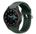 Samsung Galaxy Watch 4 Classic 46mm Silikonarmband mit Löchern (Armeegrün)