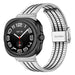 Samsung Galaxy Watch Ultra luxus Stahlarmband (Silber/Schwarz)