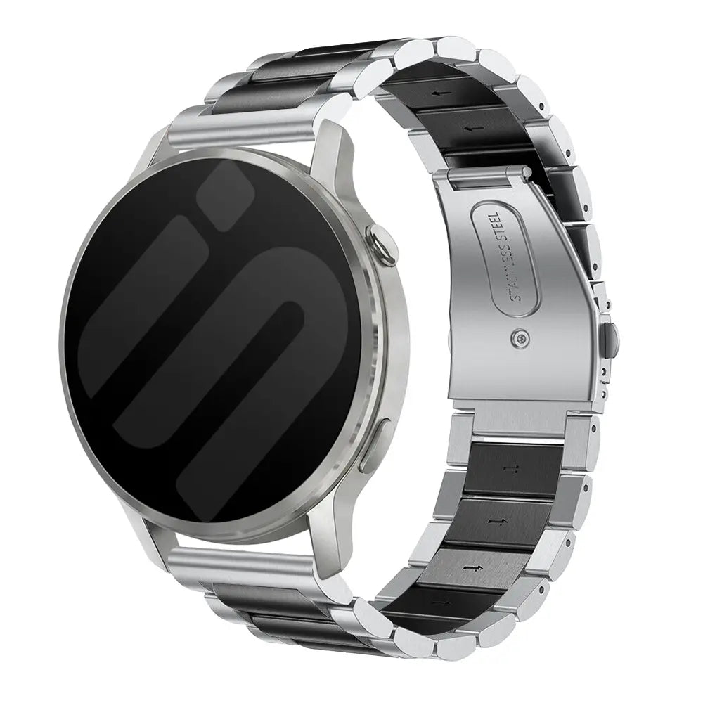 Garmin Forerunner 70 Stahlarmband (Silber/Schwarz)