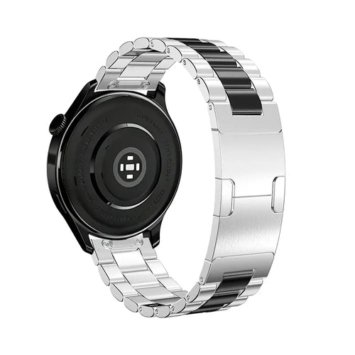 OnePlus Watch One Push' Stahlarmband (Silber/Schwarz)