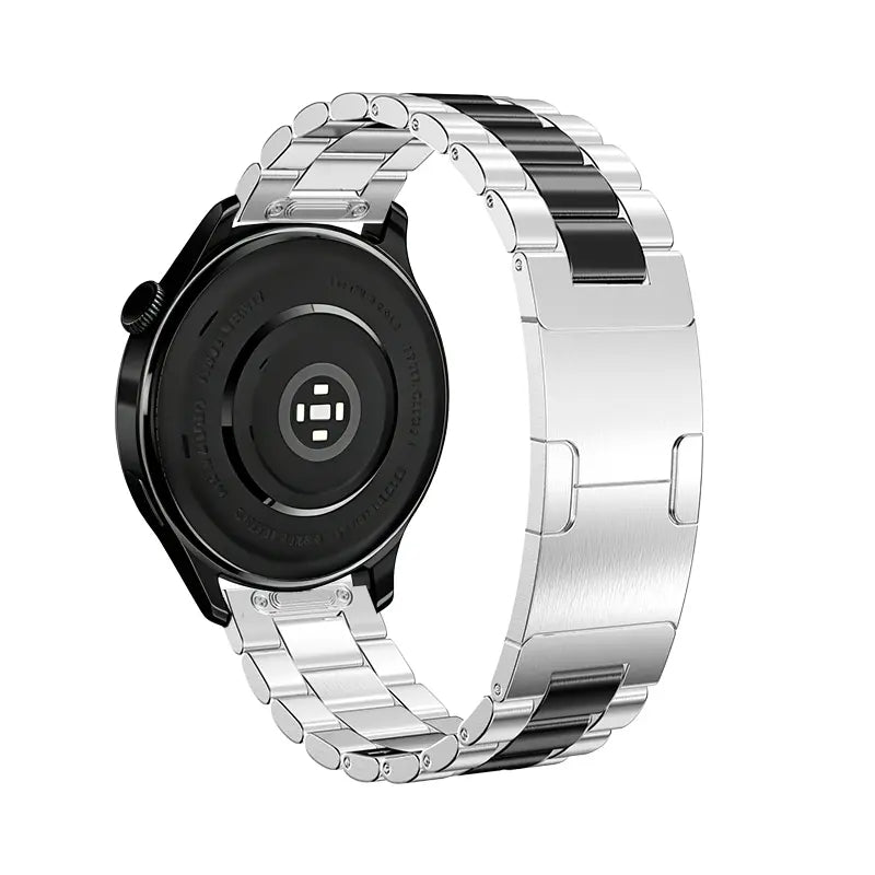Huawei Watch GT 6 Pro One Push' Stahlarmband (Silber/Schwarz)
