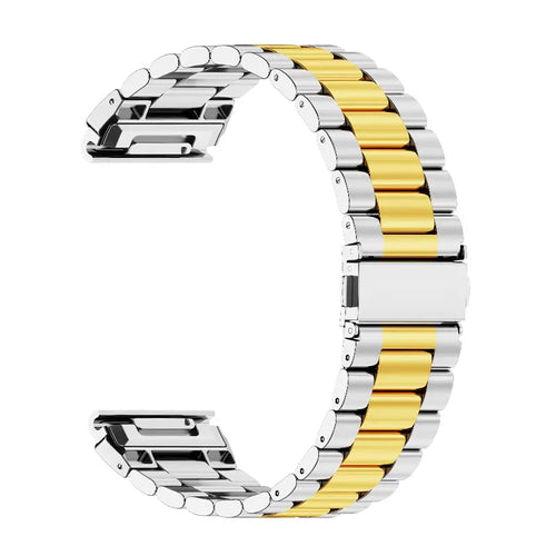 Garmin Descent MK3i - 43mm Premium Steel Strap (Silver/Gold)