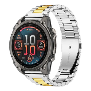 Garmin Descent MK3i - 43mm Premium Steel Strap (Silver/Gold)