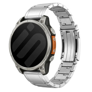 Garmin Forerunner 965 Adjustable Titanium Strap (Silver)