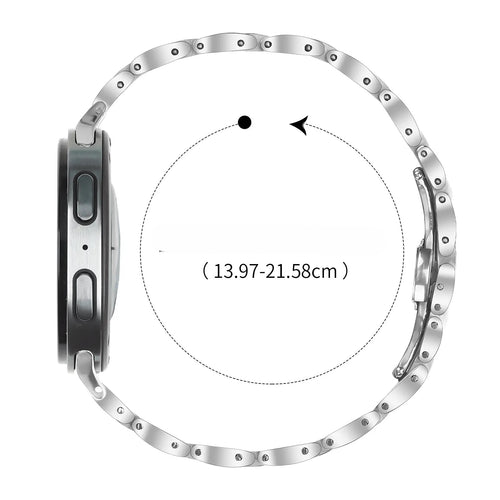 Samsung Galaxy Watch 8 Classic Slimfit Stahlarmband (Silber)