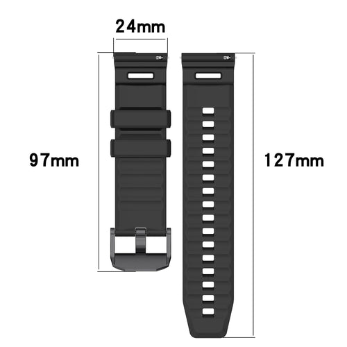 Coros Nomad Silicone Strap (Black)