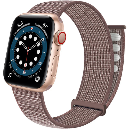 Apple Watch Nylon Loop Armband (Mauve)