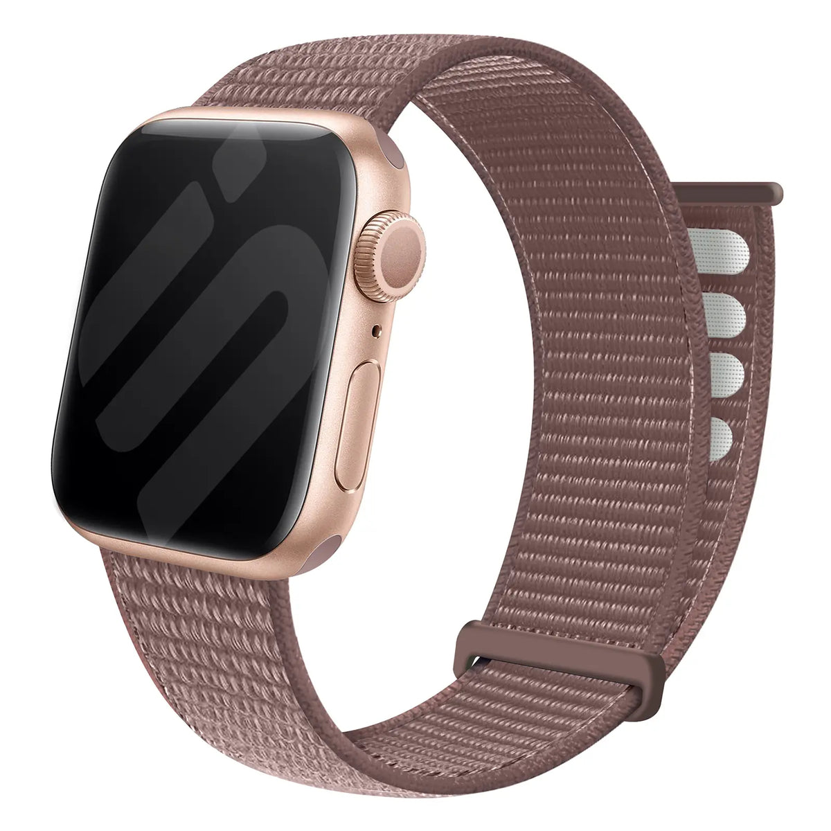 Apple Watch Nylon Loop Armband (Mauve)
