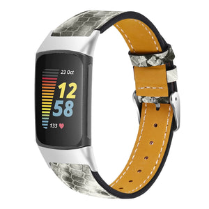 Fitbit Charge 6 Modern Lederarmband (Snake)