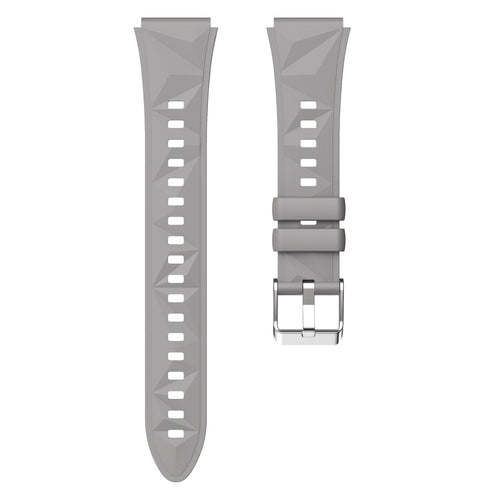 Huawei Watch 5 - 42mm Premium Silikonarmband (Dunkel Grau)