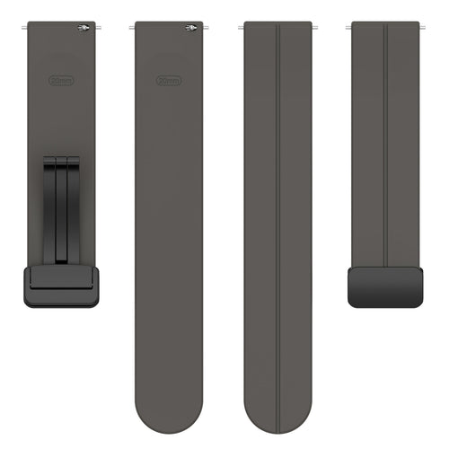 Amazfit Bip U (Pro) D-Schnalle Silikonarmband (Dunkel Grau)