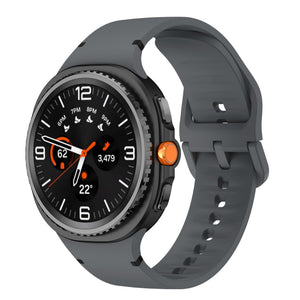 Samsung Galaxy Watch 8 - 44mm Silikonarmband (Dunkelgrau)