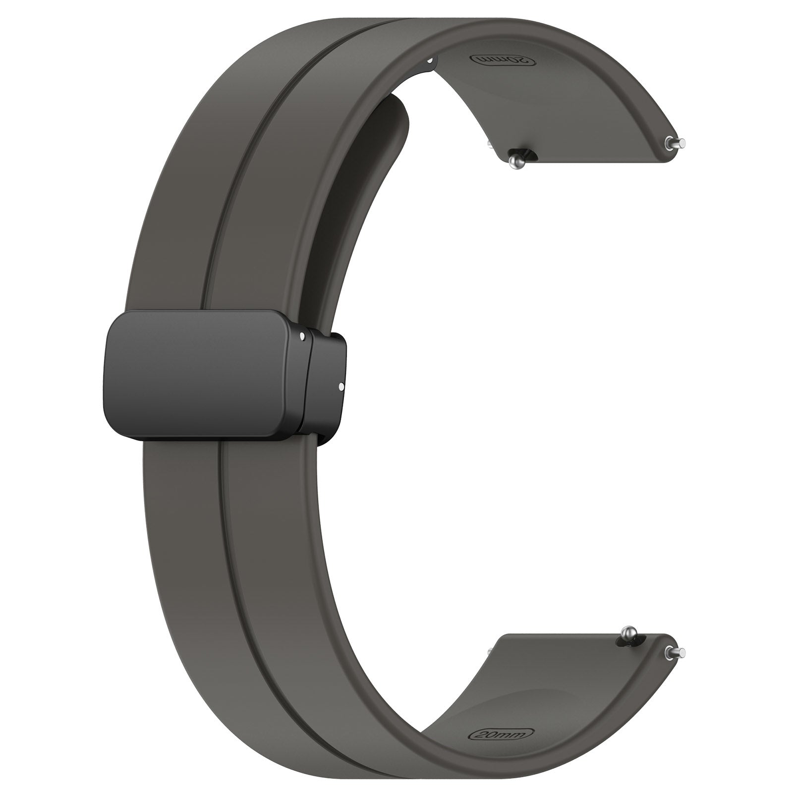 Amazfit Active D-Buckle Silicone Strap (Dark Grey)