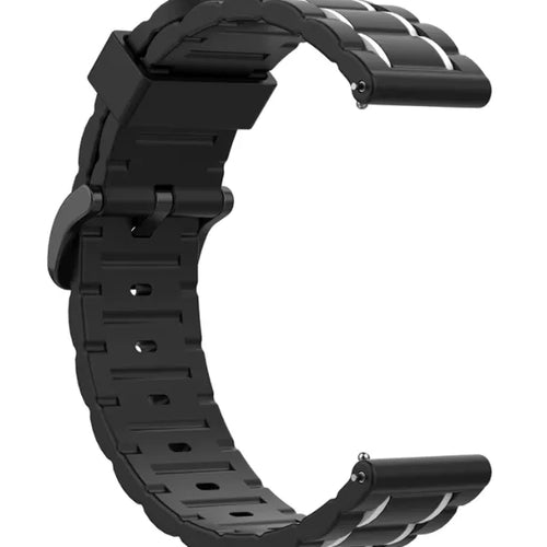 Suunto 9 Peak Pro Sport Strap with Buckle (Black/White)