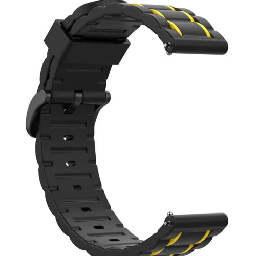 ICE Smart TKS Rectangular 1.41 Sport Strap with Buckle (Black/Yellow)