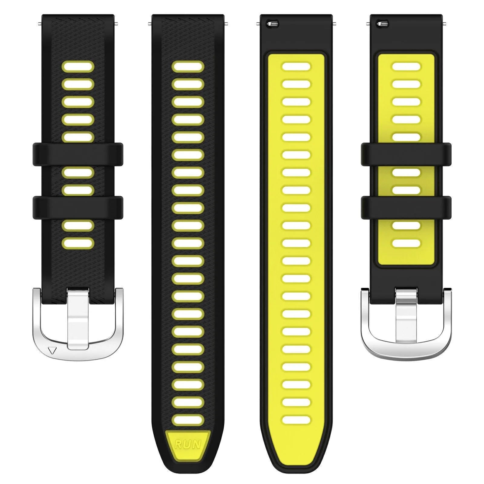 Coros Pace Pro Sport-Schnallenarmband (Schwarz/Gelb)