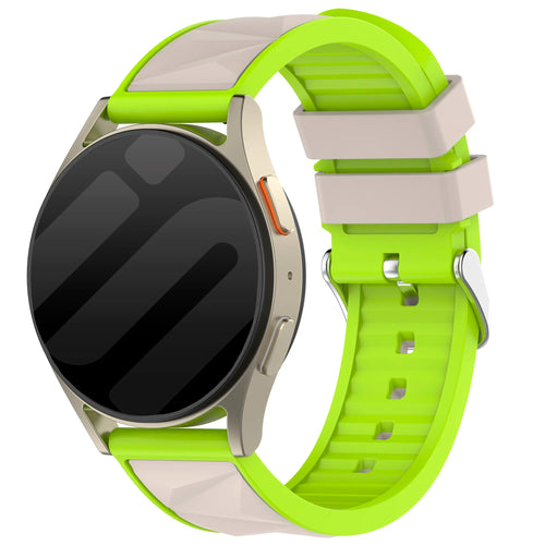 Amazfit Active 3 Premium Diamond Sport Strap (Starlight/Lime)