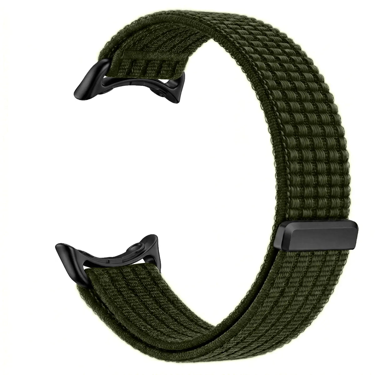 Google Pixel Watch 3 - 45mm Ultradünnes Nylonband (Dunkelgrün)