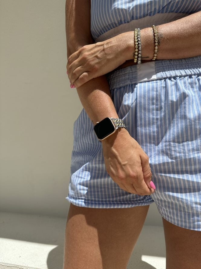 xoxo Wildhearts Apple Watch Steel Strap (Silver/Gold)