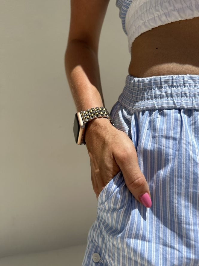 xoxo Wildhearts Apple Watch Steel Strap (Silver/Gold)