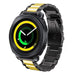 Samsung Gear Sport Stahlarmband (Schwarz/Gold)