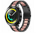 Samsung Gear Sport Stahlarmband (Schwarz/Rosa)