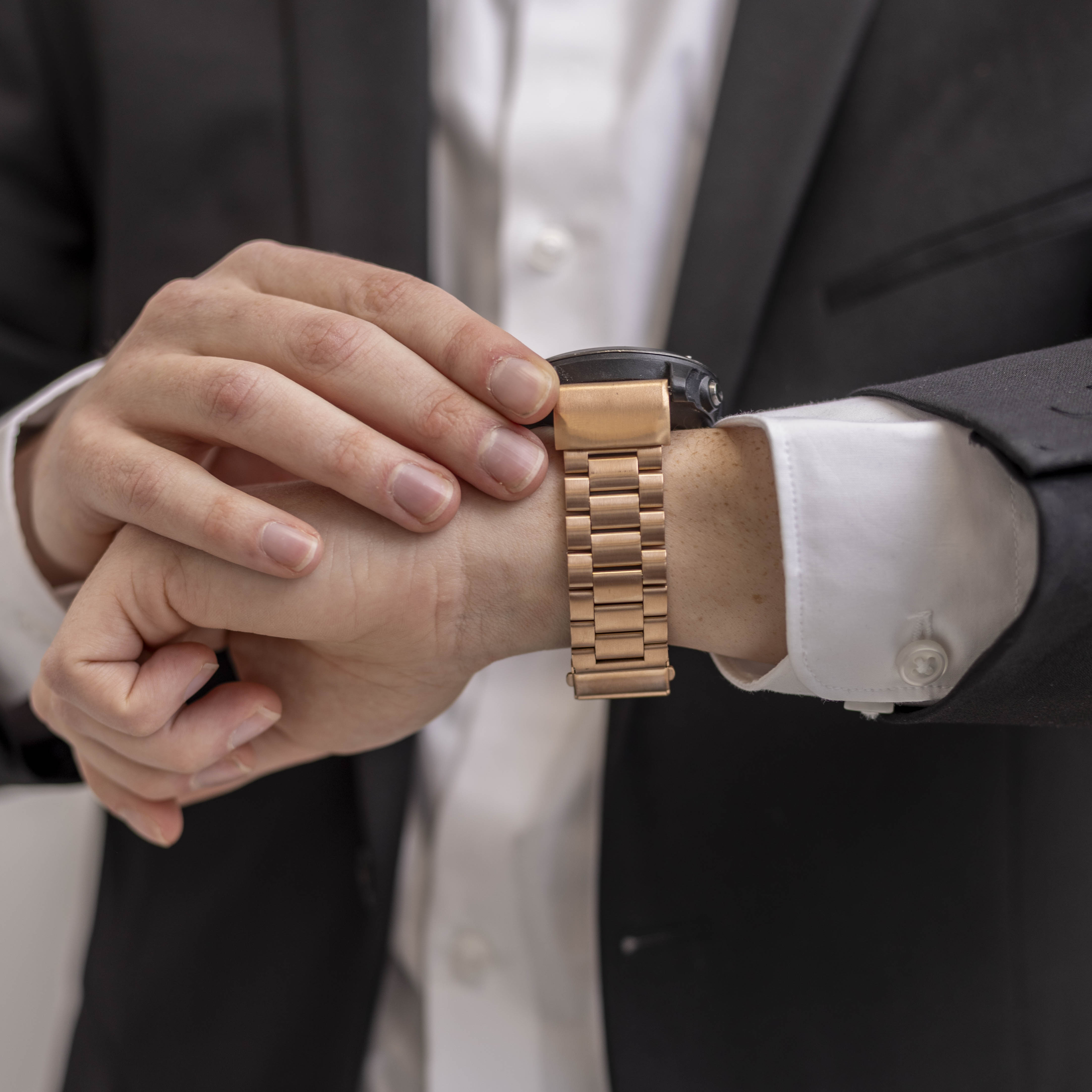 Garmin Fenix 7x Stahlband ( Roségold )