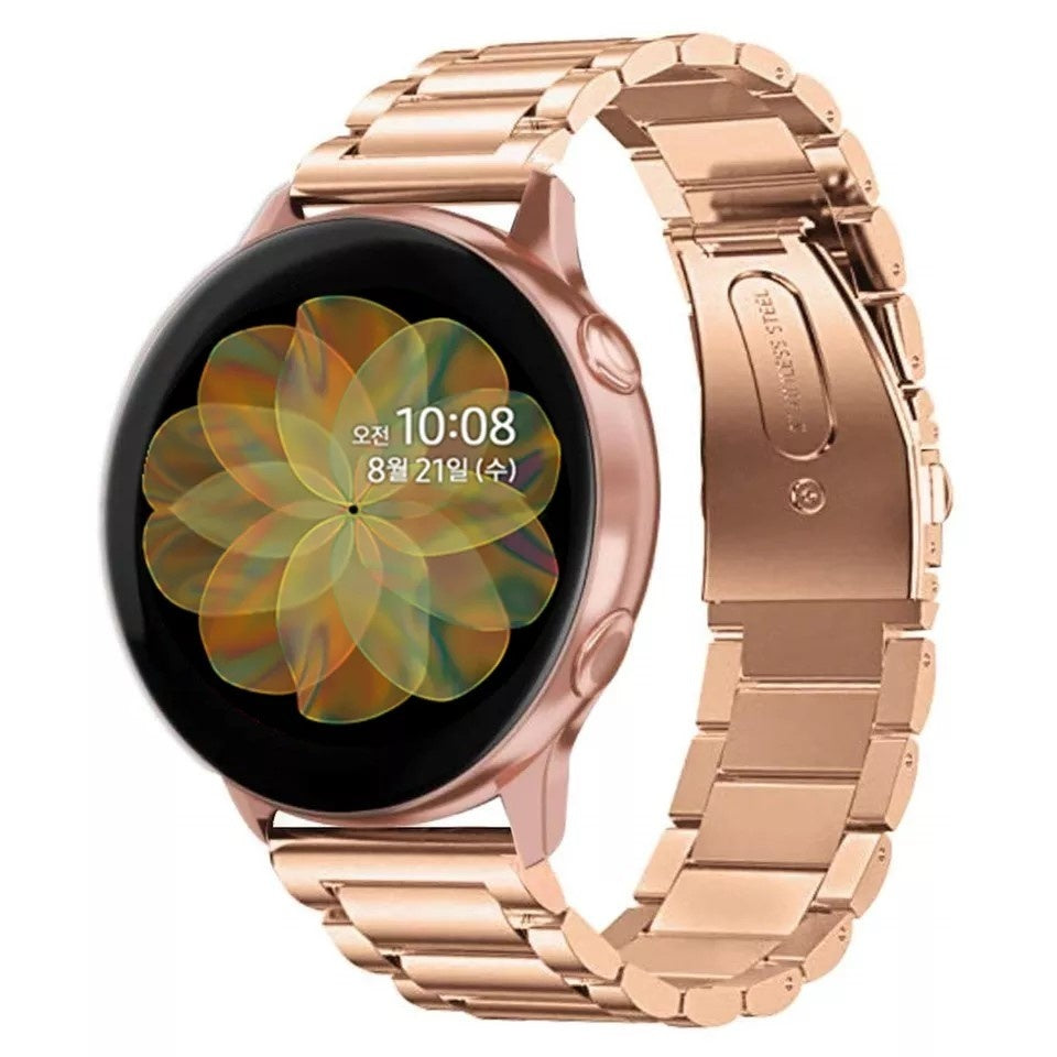 samsung galaxy gear rose gold Samsung Galaxy Watch Active Steel Strap (Rose Gold)