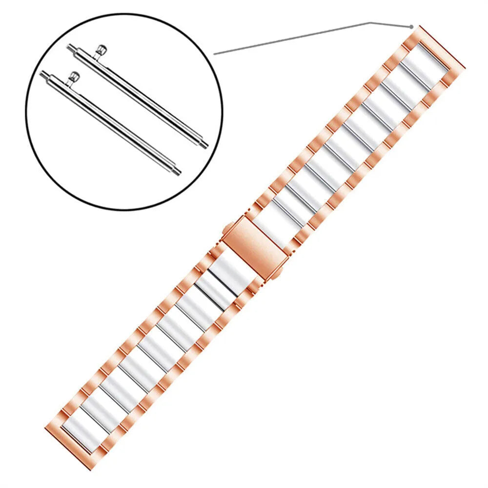 Amazfit GTR Mini Stahlarmband (Roségold/Weiß)